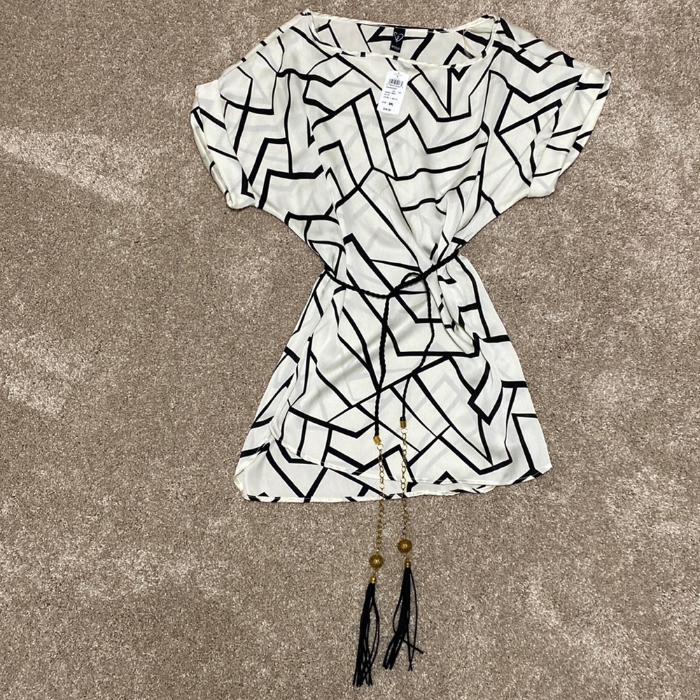 Windsor Tassel Belt Mini Dress
